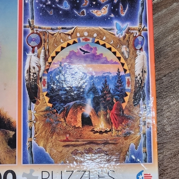 2 Ceaco 1000 pc Puzzle C Frizzell Lodge Ancestors Distant View 3204-1 Sealed New - Picture 2 of 10